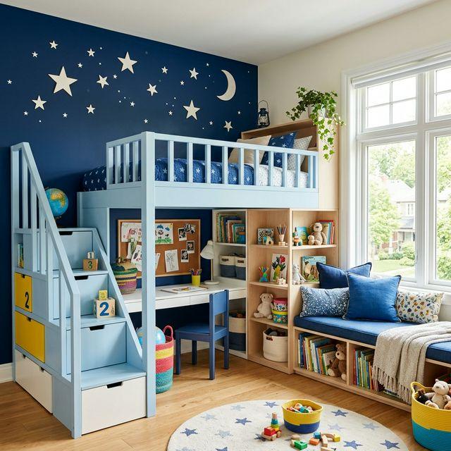 Starry Nights Kids' Bedroom
