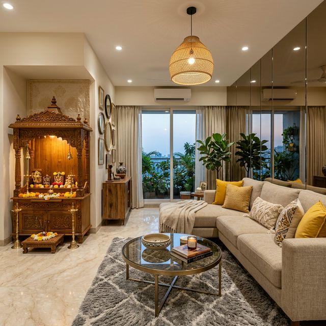 Modern Living Room with Traditional Touch